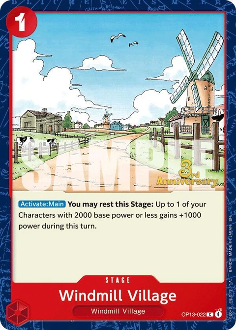 Windmill Village - One Piece Card Game card