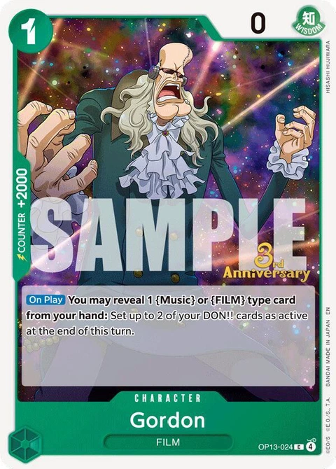 Gordon - One Piece Card Game card