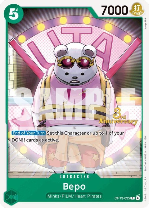 Bepo - One Piece Card Game card