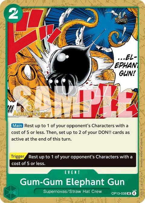 Gum-Gum Elephant Gun - One Piece Card Game card