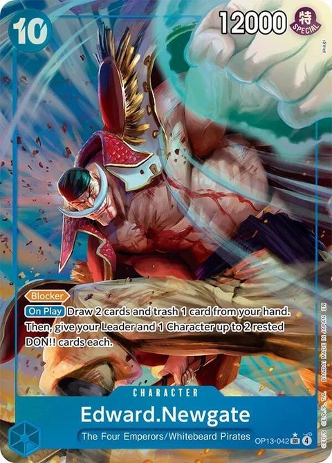 Edward.Newgate (Alternate Art) - One Piece Card Game card