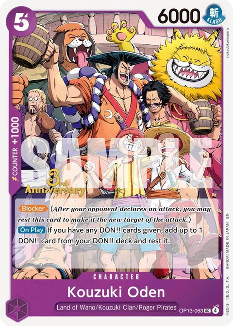 Kouzuki Oden - One Piece Card Game card