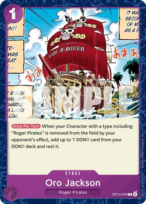 Oro Jackson - One Piece Card Game card