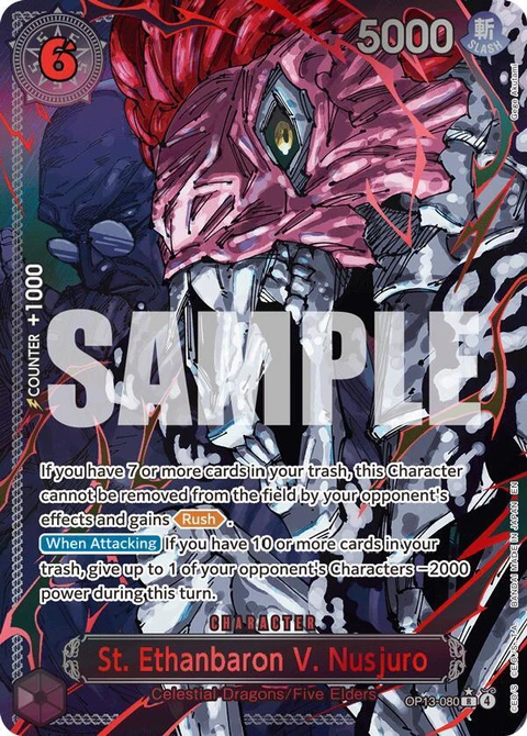 St. Ethanbaron V. Nusjuro (Parallel) - One Piece Card Game card