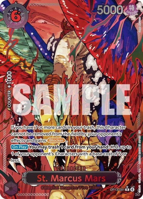 St. Marcus Mars (Parallel) - One Piece Card Game card