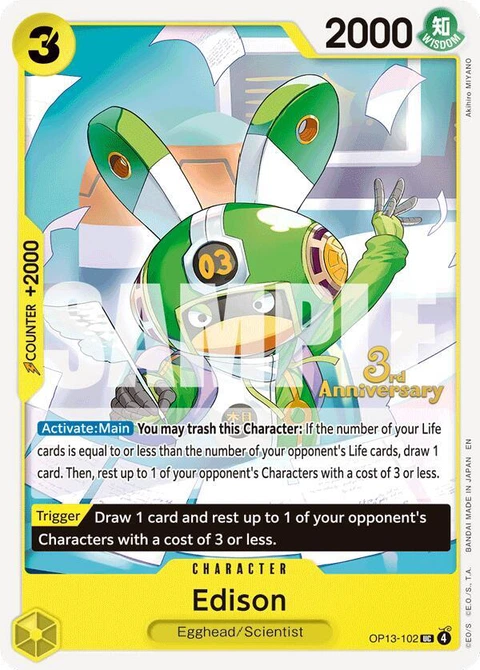 Edison - One Piece Card Game card
