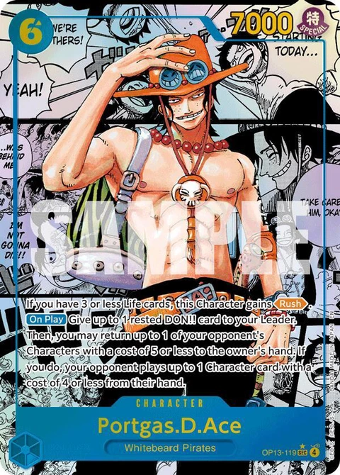 Portgas.D.Ace (Super Alternate Art) - One Piece Card Game card