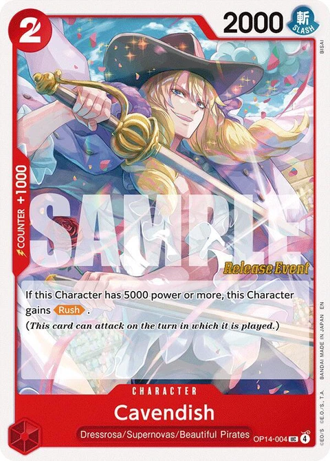 Cavendish - One Piece Card Game card