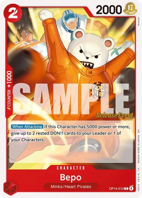 Bepo - One Piece Card Game card
