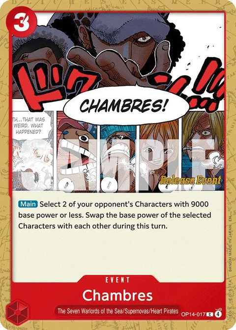 Chambres - One Piece Card Game card
