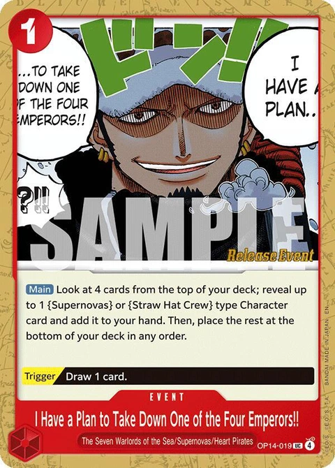 I Have a Plan to Take Down One of the Four Emperors!! - One Piece Card Game card