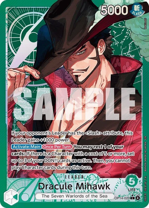 Dracule Mihawk (Alternate Art) - One Piece Card Game card