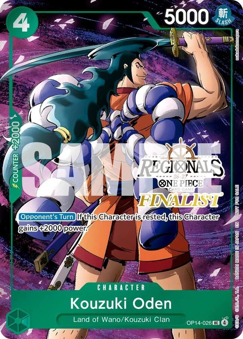 Kouzuki Oden (Regionals Finalist Card Set 26-27 Vol.2) - One Piece Card Game card
