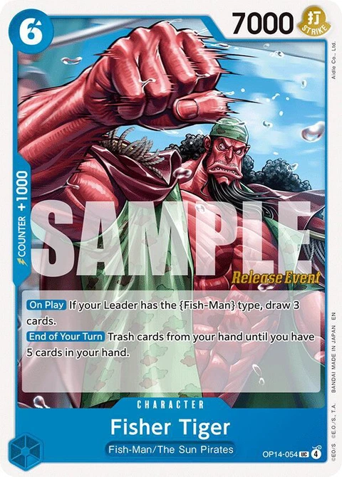 Fisher Tiger - One Piece Card Game card