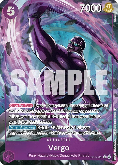 Vergo (Alternate Art) - One Piece Card Game card