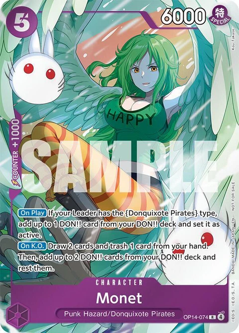 Monet (Dash Pack) - One Piece Card Game card