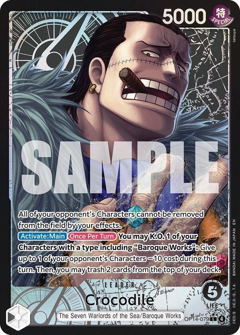 Crocodile (Alternate Art) - One Piece Card Game card