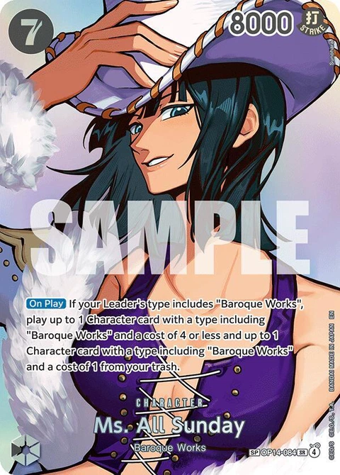 Ms. All Sunday (SP) - One Piece Card Game card