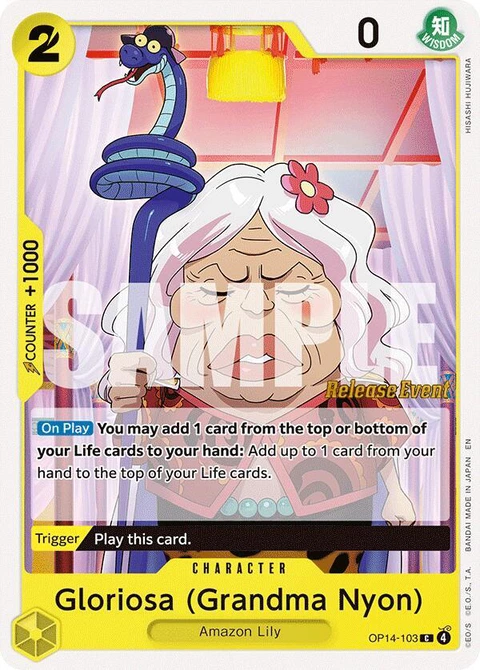 Gloriosa (Grandma Nyon) (Grandma Nyon) - One Piece Card Game card