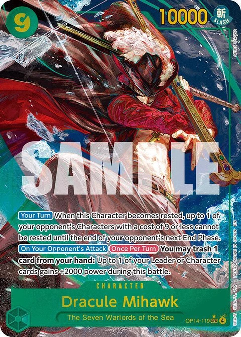 Dracule Mihawk (Alternate Art) - One Piece Card Game card