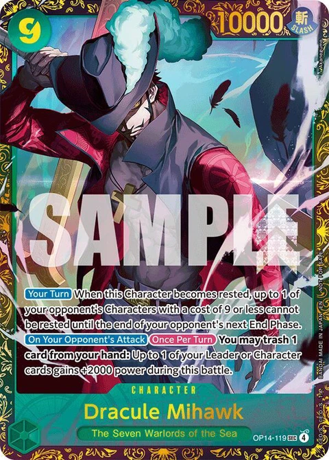 Dracule Mihawk (CS 26-27 Regionals Season 1) - One Piece Card Game card