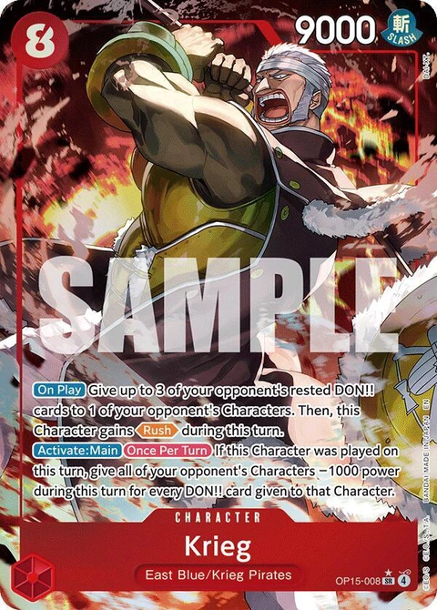 Krieg (Alternate Art) - One Piece Card Game card