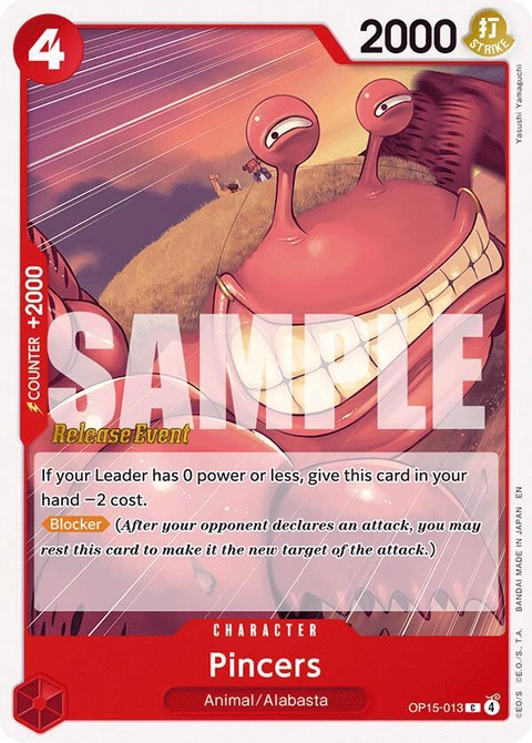 Pincers - One Piece Card Game card