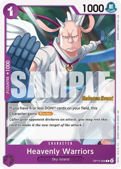Heavenly Warriors - One Piece Card Game card