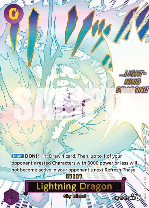 Lightning Dragon (Alternate Art) - One Piece Card Game card