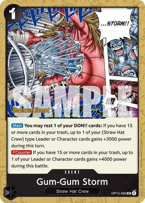 Gum-Gum Storm - One Piece Card Game card