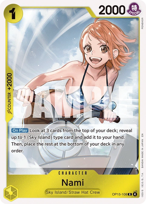 Nami (Dash Pack) - One Piece Card Game card