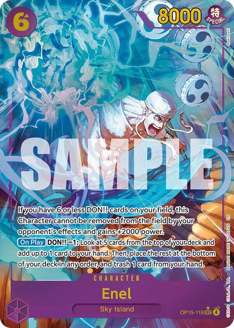Enel (Alternate Art) - One Piece Card Game card