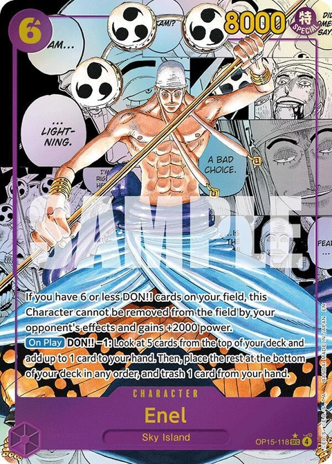 Enel (Manga) - One Piece Card Game card