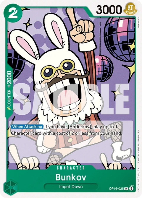 Bunkov - One Piece Card Game card