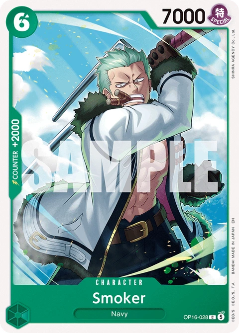 Smoker - One Piece Card Game card