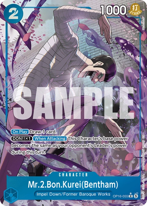 Mr.2.Bon.Kurei(Bentham) (Bentham) (Alternate Art) - One Piece Card Game card