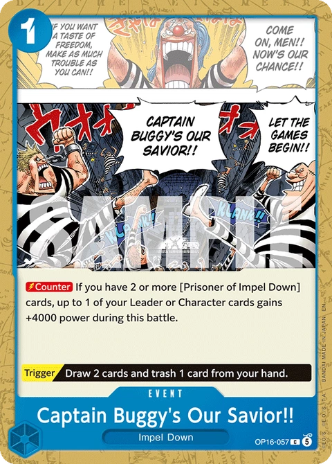 Captain Buggy's Our Savior!! - One Piece Card Game card