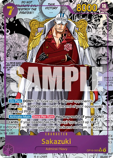 Sakazuki (Manga) - One Piece Card Game card