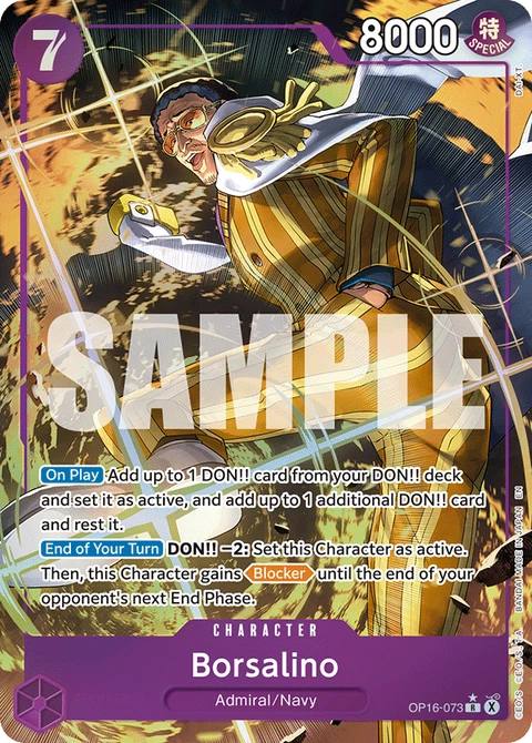 Borsalino (Alternate Art) - One Piece Card Game card