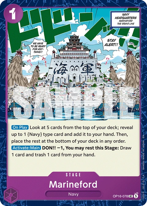 Marineford - One Piece Card Game card