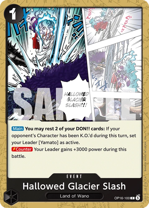 Hallowed Glacier Slash - One Piece Card Game card