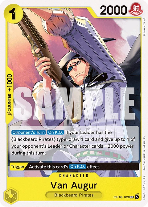 Van Augur - One Piece Card Game card