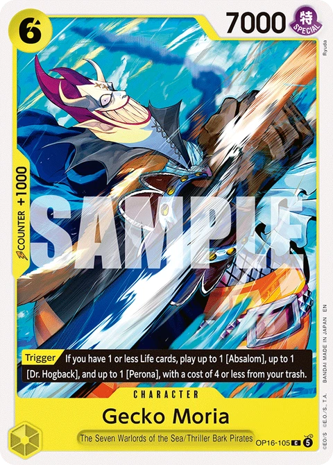 Gecko Moria - One Piece Card Game card