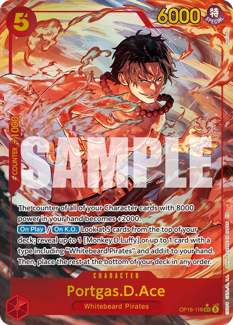 Portgas.D.Ace (Alternate Art) - One Piece Card Game card