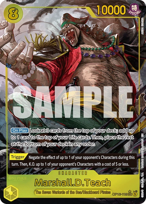 Marshall.D.Teach (Alternate Art) - One Piece Card Game card