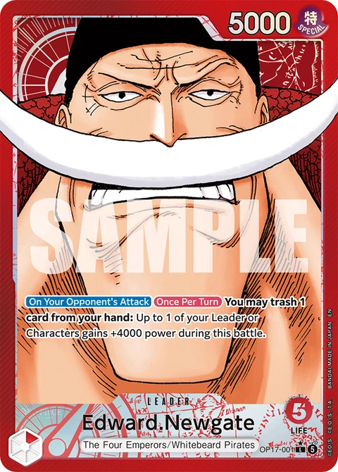 Edward.Newgate (Alternate Art) - One Piece Card Game card