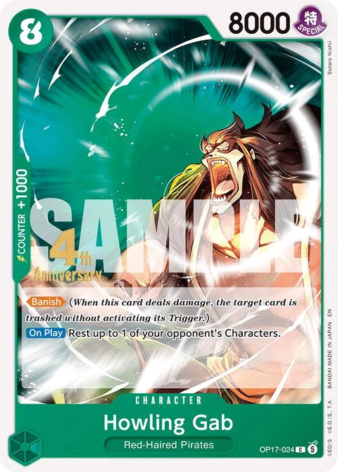 Howling Gab - One Piece Card Game card