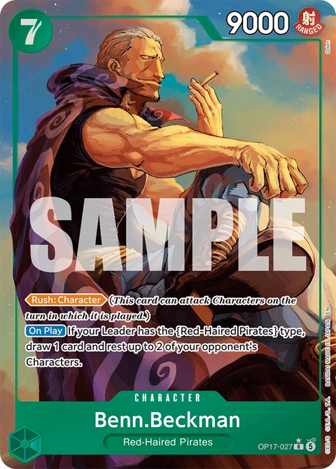 Benn.Beckman (Alternate Art) - One Piece Card Game card