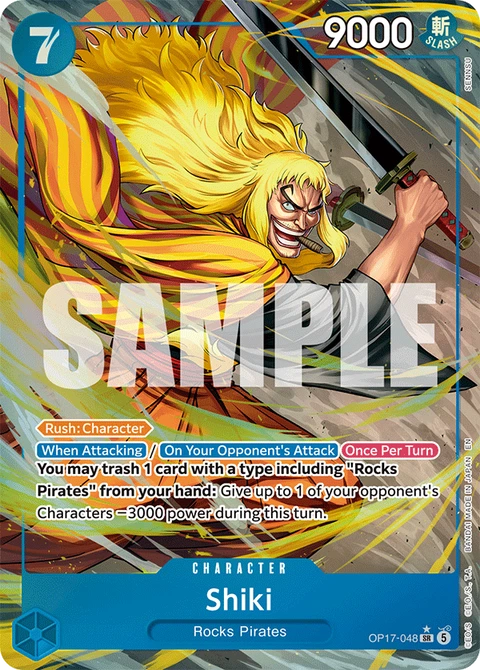 Shiki (Alternate Art) - One Piece Card Game card