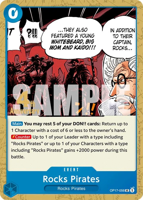 Rocks Pirates - One Piece Card Game card
